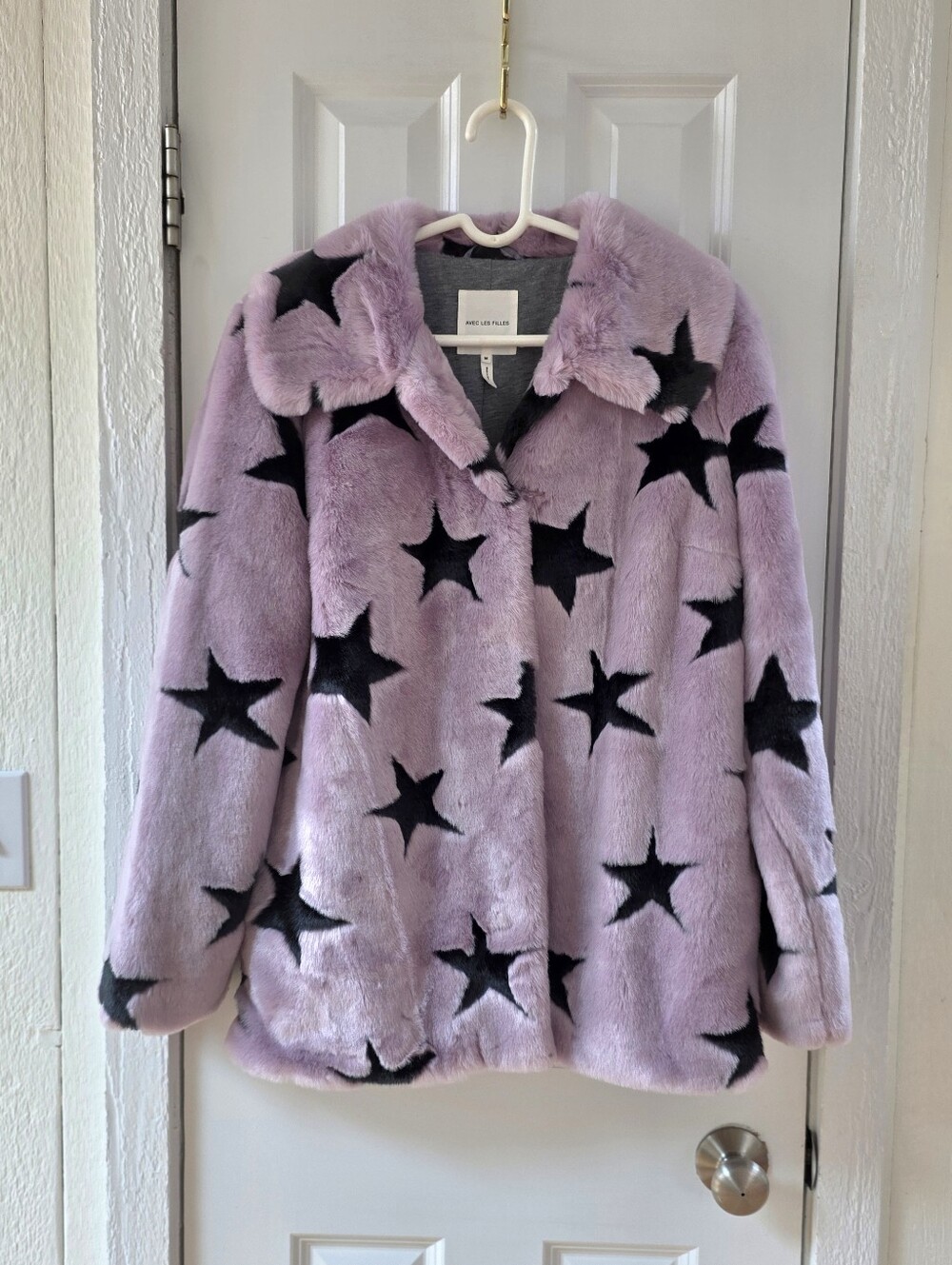 Avec Les Filles Purple star coat, Size M NWOT - Picture 4 of 6